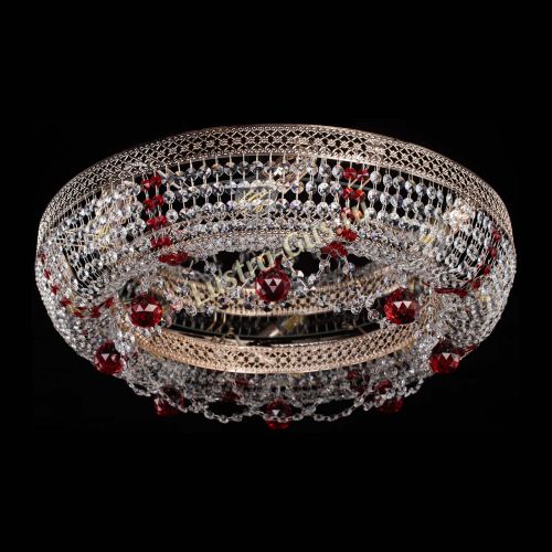 Люстра Снежинка Венеция №8 красная в Сочи Гусь Хрустальный
