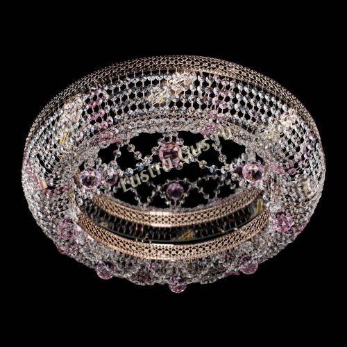 Люстра Снежинка Венеция №8 розовая в Сочи Гусь Хрустальный