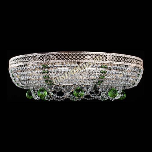 Люстра Снежинка Венеция №8 зеленая в Сочи Гусь Хрустальный