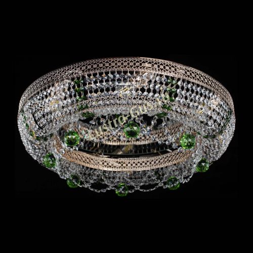 Люстра Снежинка Венеция №8 зеленая в Сочи Гусь Хрустальный