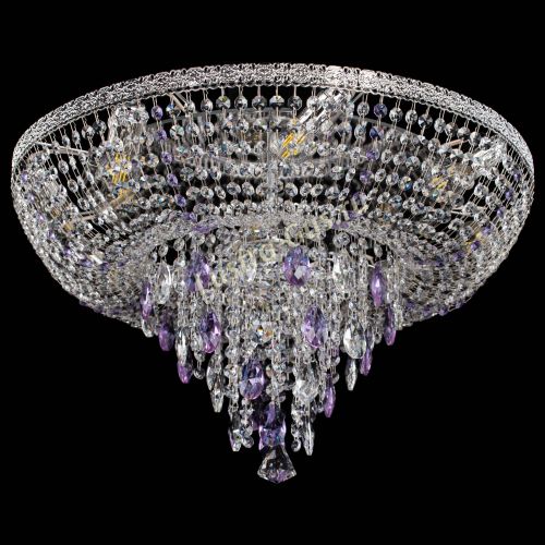 Люстра Токката Пирамида журавлик фиолетовая в Сочи Гусь Хрустальный