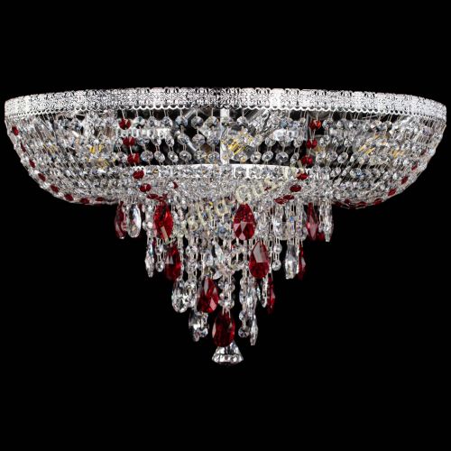 Люстра Токката Пирамида журавлик красная в Сочи Гусь Хрустальный