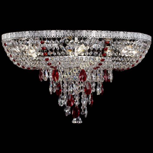 Люстра Токката Пирамида журавлик красная в Сочи Гусь Хрустальный