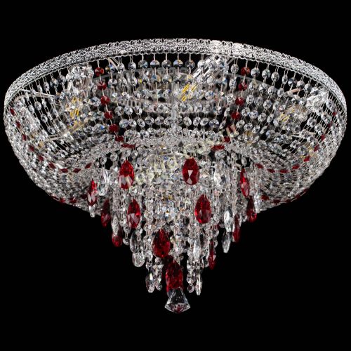 Люстра Токката Пирамида журавлик красная в Сочи Гусь Хрустальный