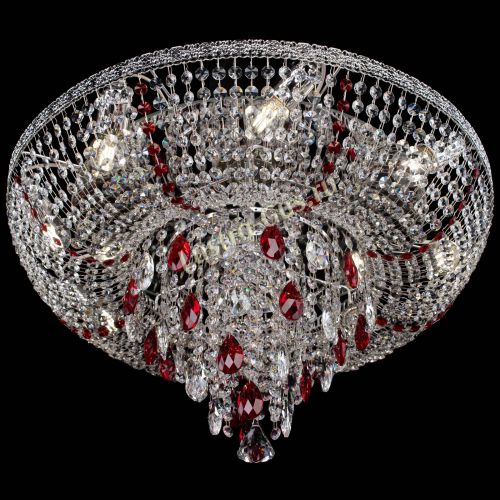 Люстра Токката Пирамида журавлик красная в Сочи Гусь Хрустальный