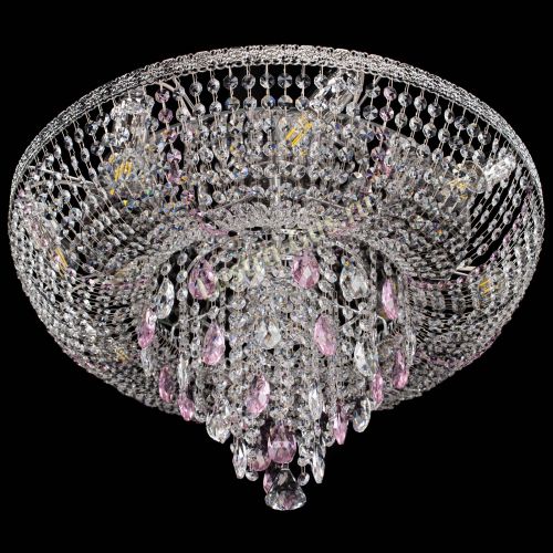 Люстра Токката Пирамида журавлик розовая в Сочи Гусь Хрустальный