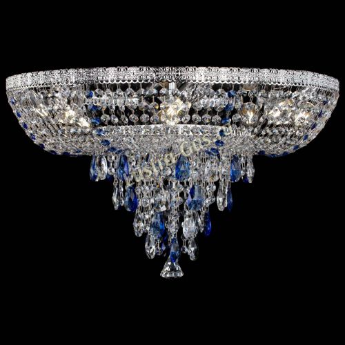 Люстра Токката Пирамида журавлик синяя в Сочи Гусь Хрустальный