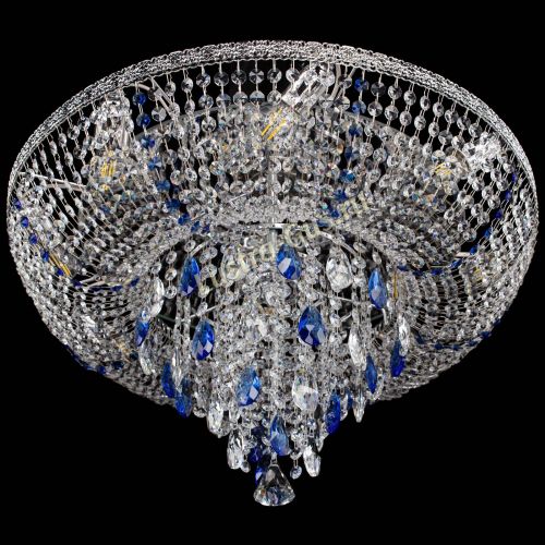 Люстра Токката Пирамида журавлик синяя в Сочи Гусь Хрустальный