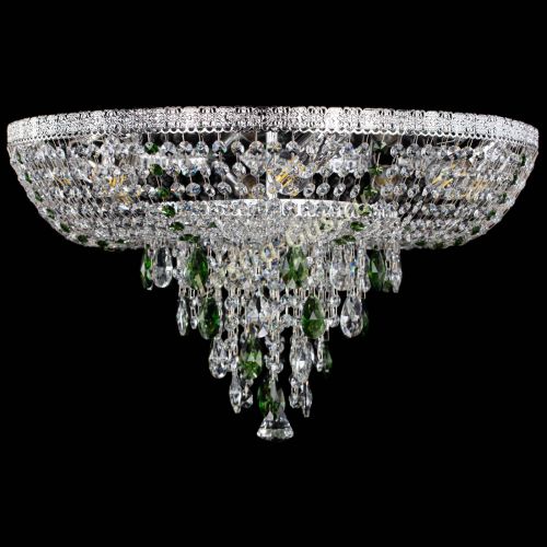 Люстра Токката Пирамида журавлик зеленая в Сочи Гусь Хрустальный