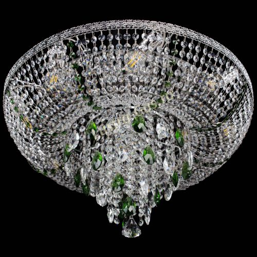 Люстра Токката Пирамида журавлик зеленая в Сочи Гусь Хрустальный