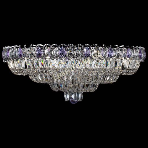 Люстра Тройное Кольцо пластинка фиолетовая в Сочи Гусь Хрустальный