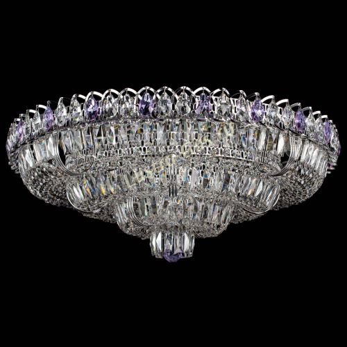 Люстра Тройное Кольцо пластинка фиолетовая в Сочи Гусь Хрустальный