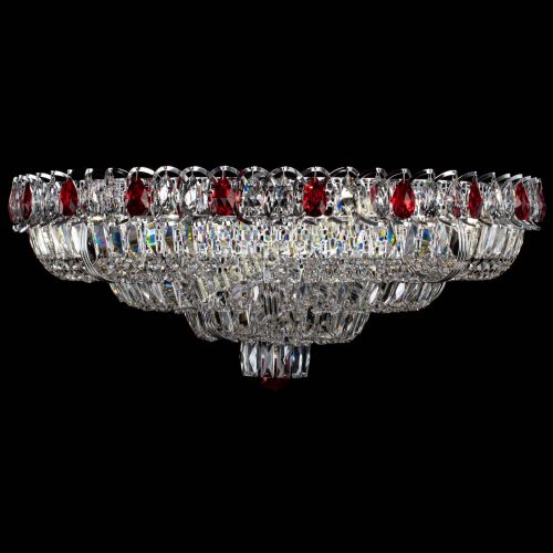 Люстра Тройное Кольцо пластинка красная в Сочи Гусь Хрустальный