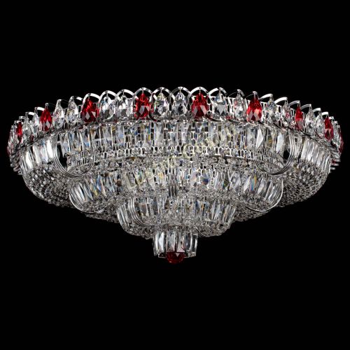 Люстра Тройное Кольцо пластинка красная в Сочи Гусь Хрустальный
