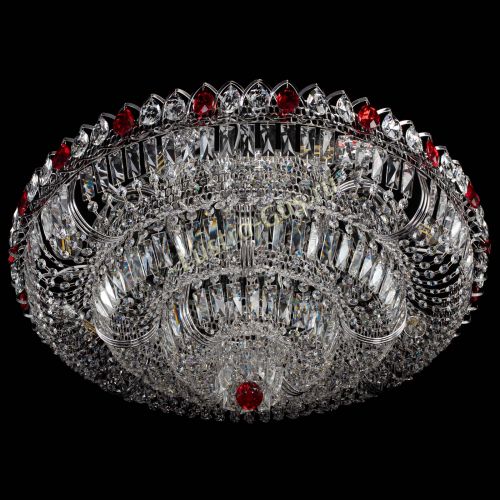 Люстра Тройное Кольцо пластинка красная в Сочи Гусь Хрустальный