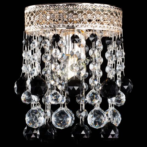 Люстра Венеция №1 шар черная в Сочи Гусь Хрустальный