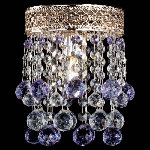 Люстра Венеция №1 шар фиолетовая в Сочи Гусь Хрустальный