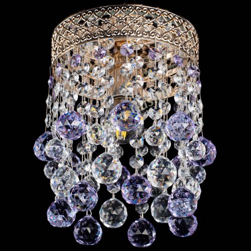 Люстра Венеция №1 шар фиолетовая в Сочи Гусь Хрустальный