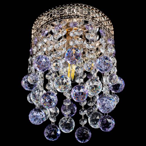 Люстра Венеция №1 шар фиолетовая в Сочи Гусь Хрустальный