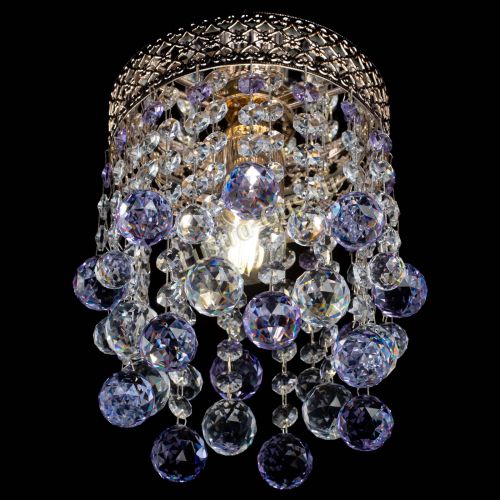 Люстра Венеция №1 шар фиолетовая в Сочи Гусь Хрустальный
