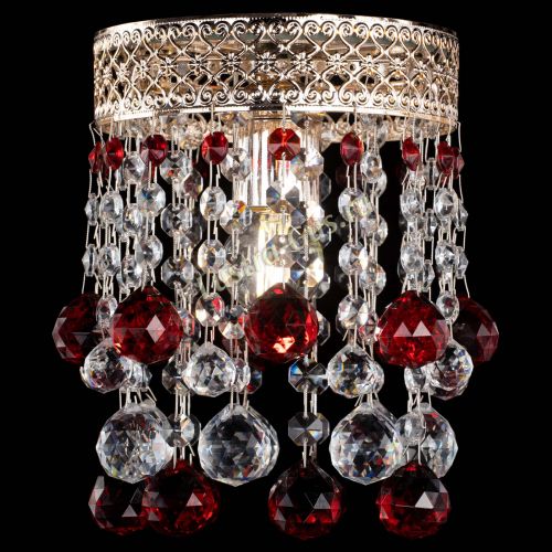 Люстра Венеция №1 шар красная в Сочи Гусь Хрустальный
