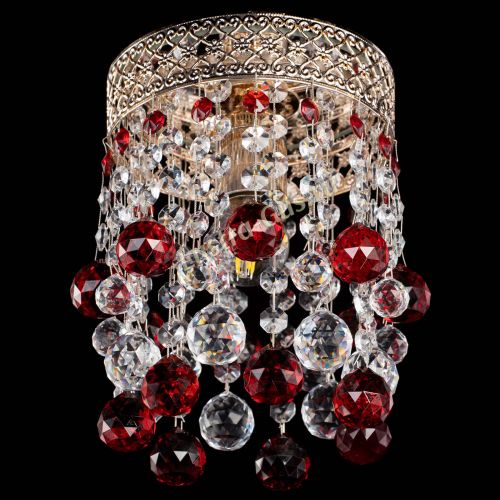 Люстра Венеция №1 шар красная в Сочи Гусь Хрустальный