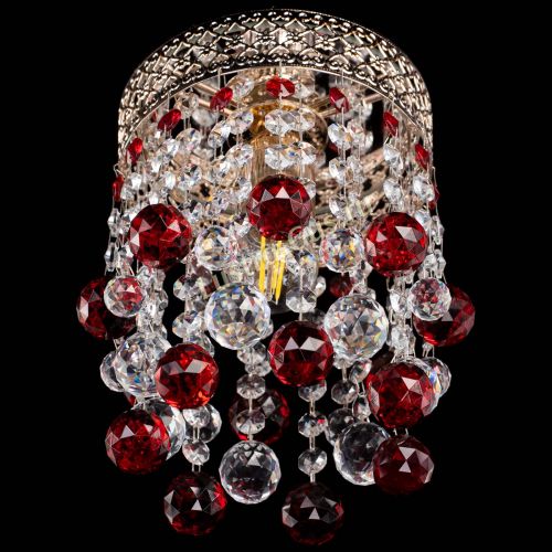 Люстра Венеция №1 шар красная в Сочи Гусь Хрустальный