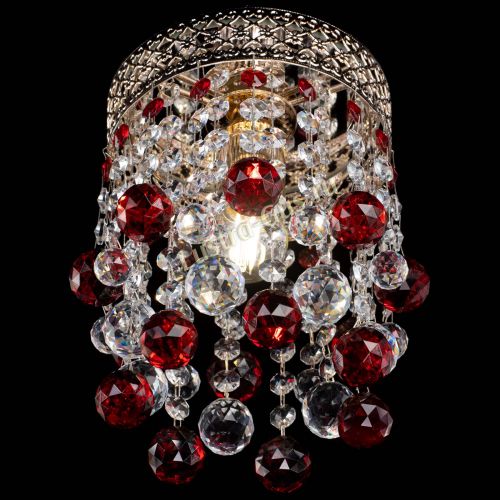 Люстра Венеция №1 шар красная в Сочи Гусь Хрустальный