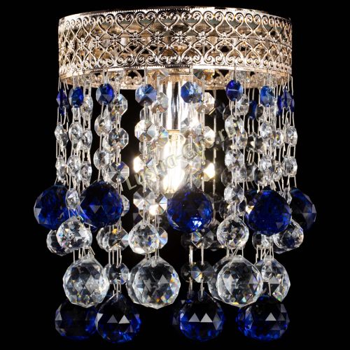 Люстра Венеция №1 шар синяя в Сочи Гусь Хрустальный