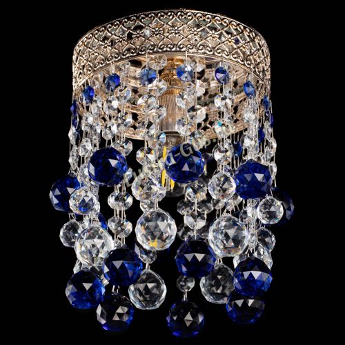 Люстра Венеция №1 шар синяя в Сочи Гусь Хрустальный