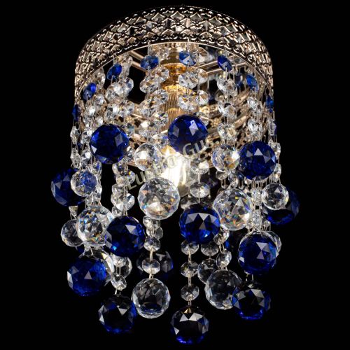 Люстра Венеция №1 шар синяя в Сочи Гусь Хрустальный