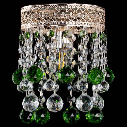 Люстра Венеция №1 шар зеленая в Сочи Гусь Хрустальный