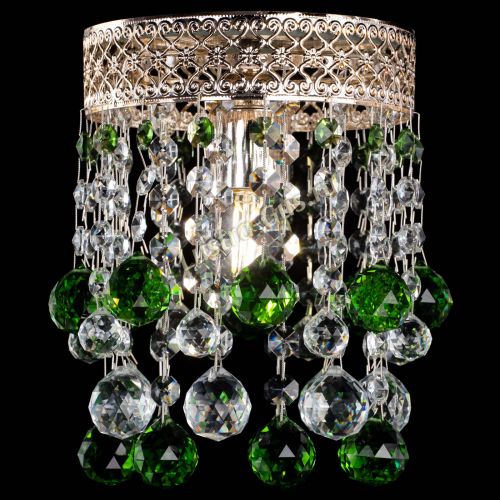 Люстра Венеция №1 шар зеленая в Сочи Гусь Хрустальный