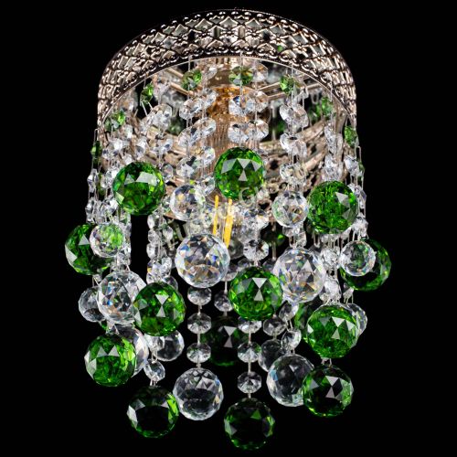 Люстра Венеция №1 шар зеленая в Сочи Гусь Хрустальный