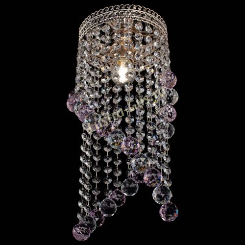 Люстра Венеция №1 Сигма розовая в Сочи Гусь Хрустальный