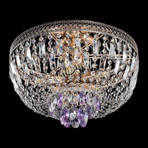 Люстра Венеция Астра фиолетовая №5 в Сочи Гусь Хрустальный