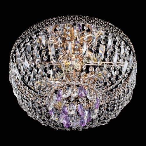 Люстра Венеция Астра фиолетовая №5 в Сочи Гусь Хрустальный