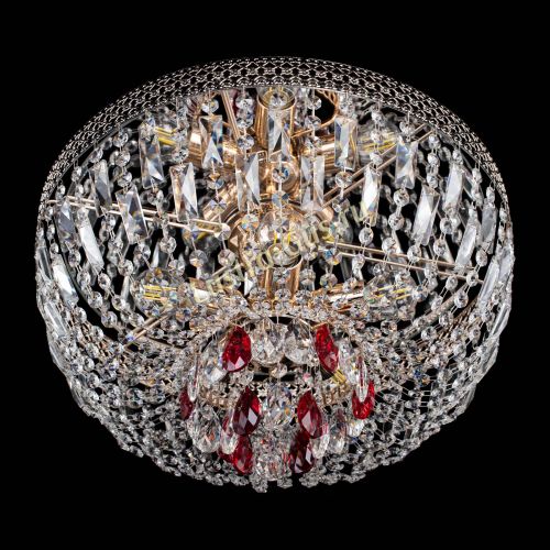 Люстра Венеция Астра красная №5 в Сочи Гусь Хрустальный