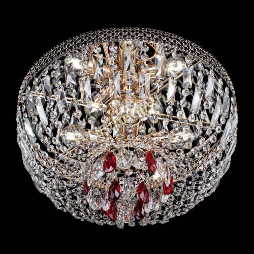 Люстра Венеция Астра красная №5 в Сочи Гусь Хрустальный