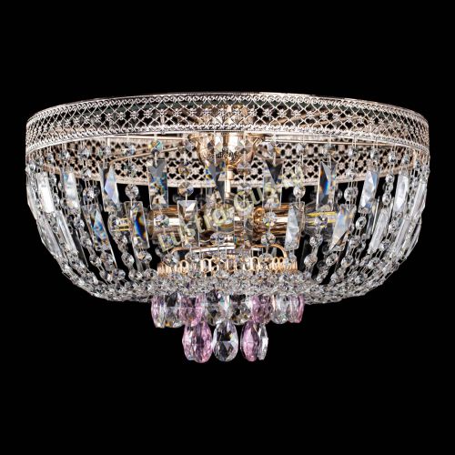 Люстра Венеция Астра розовая №5 в Сочи Гусь Хрустальный