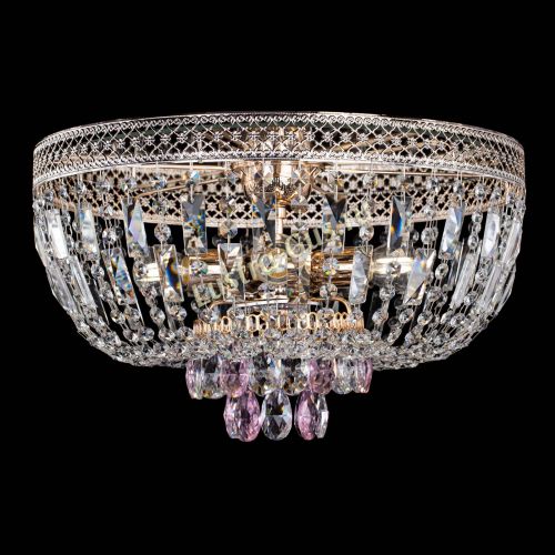 Люстра Венеция Астра розовая №5 в Сочи Гусь Хрустальный