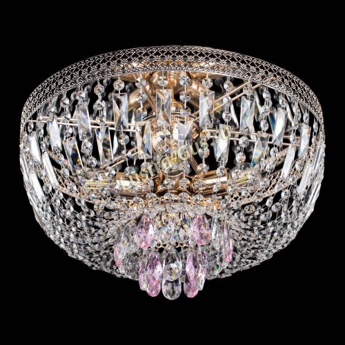 Люстра Венеция Астра розовая №5 в Сочи Гусь Хрустальный