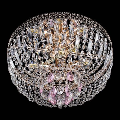 Люстра Венеция Астра розовая №5 в Сочи Гусь Хрустальный