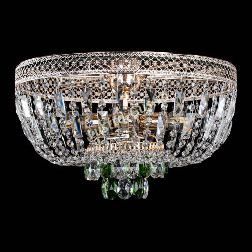 Люстра Венеция Астра зеленая №5 в Сочи Гусь Хрустальный