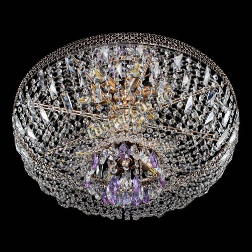 Люстра Венеция Астра №6 фиолетовая в Сочи Гусь Хрустальный