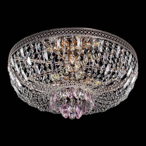 Люстра Венеция Астра №6 розовая в Сочи Гусь Хрустальный