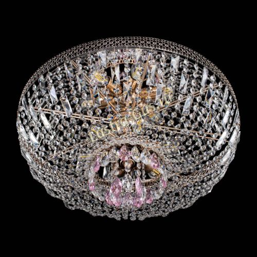 Люстра Венеция Астра №6 розовая в Сочи Гусь Хрустальный