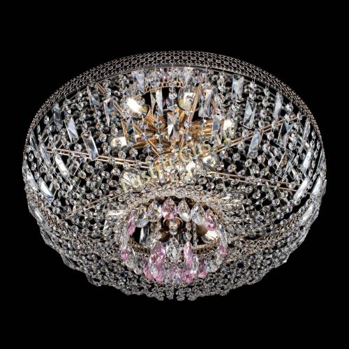 Люстра Венеция Астра №6 розовая в Сочи Гусь Хрустальный