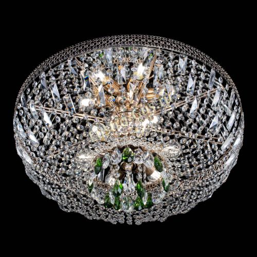 Люстра Венеция Астра №6 зеленая в Сочи Гусь Хрустальный