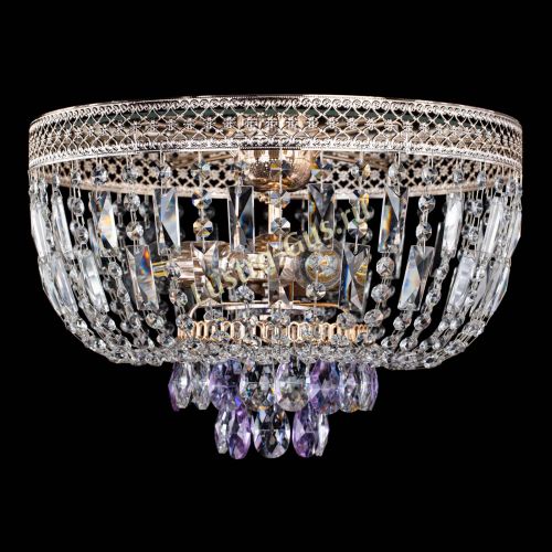 Люстра Венеция Астра №3 фиолетовая в Сочи Гусь Хрустальный